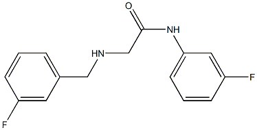 N-(3-fluorophenyl)-2-{[(3-fluorophenyl)methyl]amino}acetamide Struktur