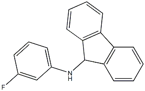 N-(3-fluorophenyl)-9H-fluoren-9-amine Struktur