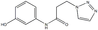 N-(3-hydroxyphenyl)-3-(1H-1,2,3-triazol-1-yl)propanamide Struktur