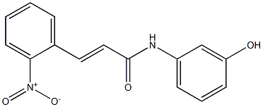 N-(3-hydroxyphenyl)-3-(2-nitrophenyl)prop-2-enamide Struktur