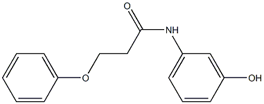 N-(3-hydroxyphenyl)-3-phenoxypropanamide Struktur