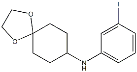 N-(3-iodophenyl)-1,4-dioxaspiro[4.5]decan-8-amine Struktur