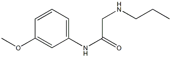 N-(3-methoxyphenyl)-2-(propylamino)acetamide Struktur