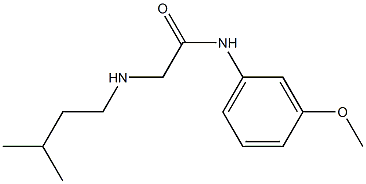 N-(3-methoxyphenyl)-2-[(3-methylbutyl)amino]acetamide Struktur