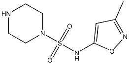 N-(3-methyl-1,2-oxazol-5-yl)piperazine-1-sulfonamide Struktur