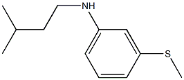 N-(3-methylbutyl)-3-(methylsulfanyl)aniline Struktur