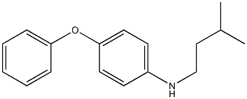 N-(3-methylbutyl)-4-phenoxyaniline Struktur