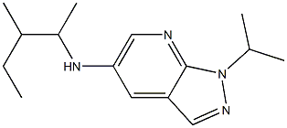 N-(3-methylpentan-2-yl)-1-(propan-2-yl)-1H-pyrazolo[3,4-b]pyridin-5-amine Struktur