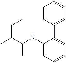 N-(3-methylpentan-2-yl)-2-phenylaniline Struktur