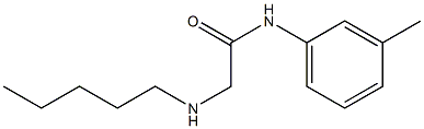 N-(3-methylphenyl)-2-(pentylamino)acetamide Struktur