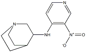 N-(3-nitropyridin-4-yl)-1-azabicyclo[2.2.2]octan-3-amine Struktur