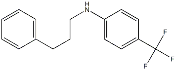 N-(3-phenylpropyl)-4-(trifluoromethyl)aniline Struktur