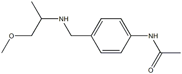 N-(4-{[(1-methoxypropan-2-yl)amino]methyl}phenyl)acetamide Struktur