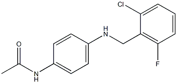 N-(4-{[(2-chloro-6-fluorophenyl)methyl]amino}phenyl)acetamide Struktur