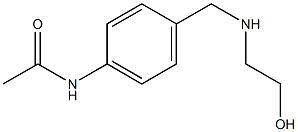 N-(4-{[(2-hydroxyethyl)amino]methyl}phenyl)acetamide Struktur