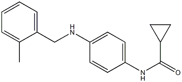 N-(4-{[(2-methylphenyl)methyl]amino}phenyl)cyclopropanecarboxamide Struktur