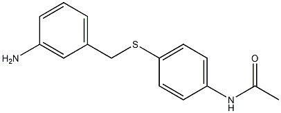 N-(4-{[(3-aminophenyl)methyl]sulfanyl}phenyl)acetamide Struktur