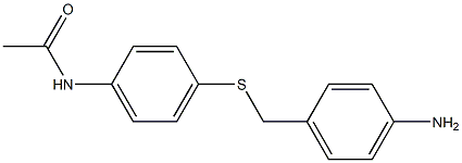 N-(4-{[(4-aminophenyl)methyl]sulfanyl}phenyl)acetamide Struktur