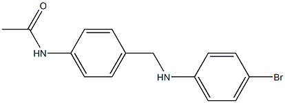 N-(4-{[(4-bromophenyl)amino]methyl}phenyl)acetamide Struktur