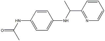 N-(4-{[1-(pyridin-2-yl)ethyl]amino}phenyl)acetamide Struktur