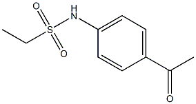 N-(4-acetylphenyl)ethanesulfonamide Struktur