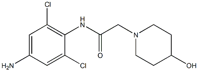 N-(4-amino-2,6-dichlorophenyl)-2-(4-hydroxypiperidin-1-yl)acetamide Struktur