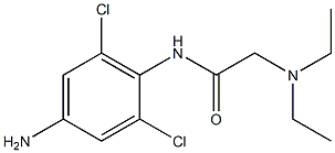 N-(4-amino-2,6-dichlorophenyl)-2-(diethylamino)acetamide Struktur