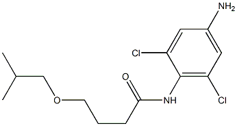 N-(4-amino-2,6-dichlorophenyl)-4-(2-methylpropoxy)butanamide Struktur