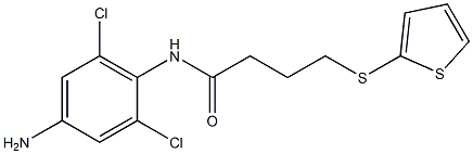 N-(4-amino-2,6-dichlorophenyl)-4-(thiophen-2-ylsulfanyl)butanamide Struktur