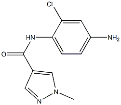 N-(4-amino-2-chlorophenyl)-1-methyl-1H-pyrazole-4-carboxamide Struktur