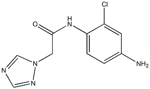 N-(4-amino-2-chlorophenyl)-2-(1H-1,2,4-triazol-1-yl)acetamide Struktur