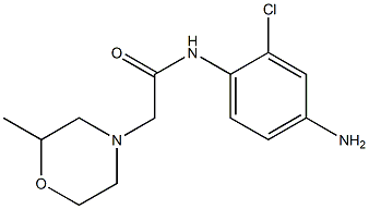 N-(4-amino-2-chlorophenyl)-2-(2-methylmorpholin-4-yl)acetamide Struktur