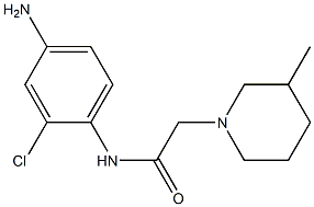 N-(4-amino-2-chlorophenyl)-2-(3-methylpiperidin-1-yl)acetamide Struktur