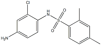 N-(4-amino-2-chlorophenyl)-2,4-dimethylbenzene-1-sulfonamide Struktur