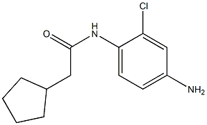 N-(4-amino-2-chlorophenyl)-2-cyclopentylacetamide Struktur