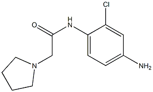 N-(4-amino-2-chlorophenyl)-2-pyrrolidin-1-ylacetamide Struktur