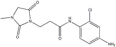 N-(4-amino-2-chlorophenyl)-3-(3-methyl-2,5-dioxoimidazolidin-1-yl)propanamide Struktur