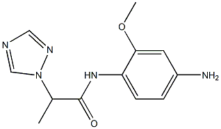 N-(4-amino-2-methoxyphenyl)-2-(1H-1,2,4-triazol-1-yl)propanamide Struktur