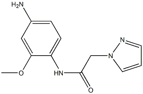 N-(4-amino-2-methoxyphenyl)-2-(1H-pyrazol-1-yl)acetamide Struktur