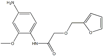 N-(4-amino-2-methoxyphenyl)-2-(2-furylmethoxy)acetamide Struktur