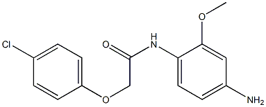 N-(4-amino-2-methoxyphenyl)-2-(4-chlorophenoxy)acetamide Struktur