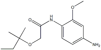 N-(4-amino-2-methoxyphenyl)-2-[(2-methylbutan-2-yl)oxy]acetamide Struktur