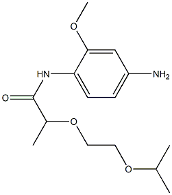 N-(4-amino-2-methoxyphenyl)-2-[2-(propan-2-yloxy)ethoxy]propanamide Struktur