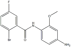 N-(4-amino-2-methoxyphenyl)-2-bromo-5-fluorobenzamide Struktur