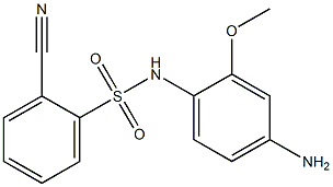 N-(4-amino-2-methoxyphenyl)-2-cyanobenzene-1-sulfonamide Struktur