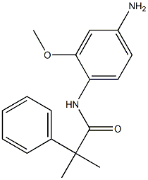 N-(4-amino-2-methoxyphenyl)-2-methyl-2-phenylpropanamide Struktur