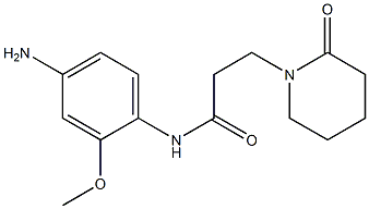 N-(4-amino-2-methoxyphenyl)-3-(2-oxopiperidin-1-yl)propanamide Struktur