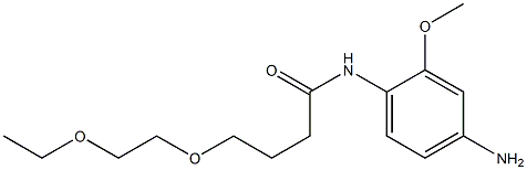 N-(4-amino-2-methoxyphenyl)-4-(2-ethoxyethoxy)butanamide Struktur