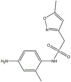 N-(4-amino-2-methylphenyl)-1-(5-methyl-1,2-oxazol-3-yl)methanesulfonamide Struktur