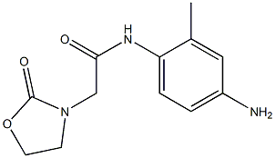 N-(4-amino-2-methylphenyl)-2-(2-oxo-1,3-oxazolidin-3-yl)acetamide Struktur